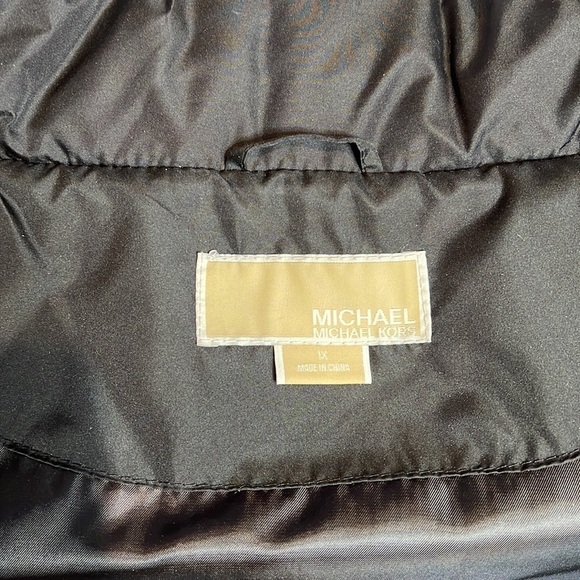 Michael Kors Sz 1X Black Puffer Zip Vest Jacket - Picture 7 of 7